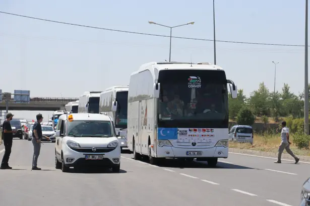 ‘Filistin Konvoyu’ Diyarbakır’da