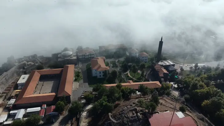 Diyarbakır’da Sis Etkili Oldu; Tarihi Mekanlar Dronla Görüntülendi