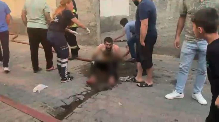 Diyarbakır’da 4 katlı binada çıkan yangında 4 kişi yaral