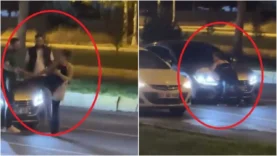 alkollu-kadin-trafikteki-araclarin-onunu-kesip-suruculere-tekme-atti