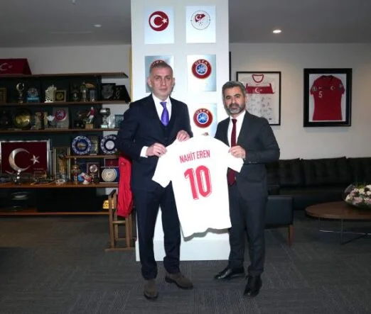 Amedspor Başkanı Eren’den, TFF Başkanı Hacıosmanoğlu’na Ziyaret