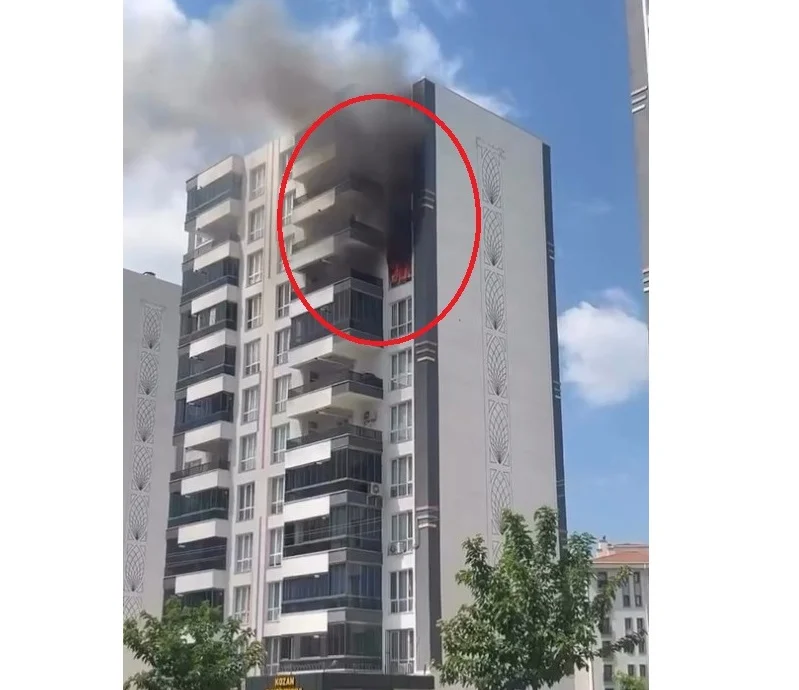 Diyarbakır’da 11 Katlı Binada Yangın; 2 Kişi Dumandan Etkilendi