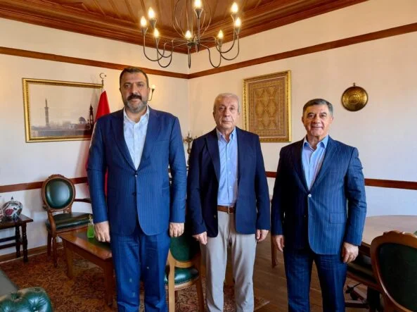 OSB Başkanı Fidan ve DTB Başkanı Yeşil’den Eker’e Ziyaret